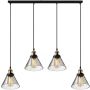 Altavola Design NEW YORK LOFT LA034/CL4_smoky lampa wisząca 4x40W/E27   IP20