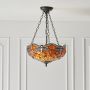 Interior1900 Dragonfly flame 64076 lampa wisząca 3x60W/E27 IP20