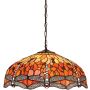 Interior1900 Dragonfly flame 64082 lampa wisząca 3x60W/E27 IP20