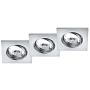 Trio JURA 650000306 downlight wpuszczany 3x15w/gu10   ip20