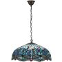 Interior1900 Dragonfly blue 66148 lampa wisząca 3x60W/E27 IP20