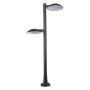Italux PIOMBINO 669150/BK-9 Latarnia zewnętrzna 2x24W/LED 3000K