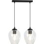 Emibig ISTAR 2 BL TRANSPARENT 679/2 lampa wisząca 2x15W/E27 IP20