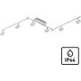 Paul Neuhaus SILEDA 6787-96 lampa sufitowa 6x41W/LED 4500lm 3000k ip44