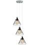 Altavola Design NEW YORK LOFT LA034/CO3_smoky_chrom lampa wisząca 3x40W/E27   IP20