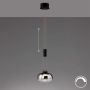 Fischer&Honsel Arosa 60986 lampa wisząca 1x9W/LED 2700K IP20