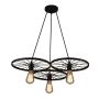 AZzardo RANCH MD71192-3 BK lampa wisząca 3x60W/E27 
