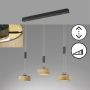 Fischer&Honsel SHINE-WOOD 61093 lampa wisząca 3x9W/LED 2700K IP20