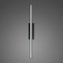 Altavola Design Linea No.1 LA089/W_38,5_3k_black kinkiet 1x9W/LED 540lm 3000K IP44