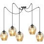 Emibig LEVEL 5 BL MIODOWY 758/5 lampa wisząca 5x15W/E27 IP20
