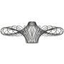 Endon CURL 79622 abażur 1x40W/E27  