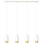 Emibig FUMIKO 4 WH/GOLD 815/4 lampa wisząca 4x30W/GU10 IP20