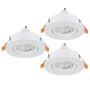 Eglo BARRANCO GU10 902242 downlight wpuszczany 3x4.5W/GU10   IP20