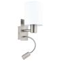 Eglo PASTERI 96477 kinkiet na wysięgniku 1x40W/E27 + 1X3,5W/LED 3000K
