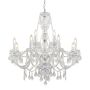 Endon Clarence 308-8-4CL żyrandol LED 12x60W/E14 IP20  