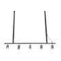 AZzardo BIRAM/CH AZ2638 lampa wisząca 5x25W/GU10 IP20 