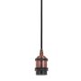Italux CLASSO DS-M-034 RED COPPER lampa wisząca 1x60W/E27 