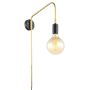 Italux MALENE MBM3386/1 BK+GD kinkiet 1x40W/E27 