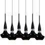 AZzardo TASOS MD2095-6BK lampa wisząca 6x40W/E14 