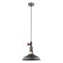 Italux GARIBALDO MDM-2781_1 GR_BK lampa wisząca 1x60W/E27 