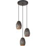 Italux Harley MDM-3480/3A GR+GD lampa wisząca 3x40W/E27 IP20 