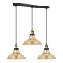 Italux HUBERT MDM-2381/3 GD+AMB Zwis sufitowy 3x40W/E27