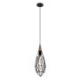 Italux MAELLE MDM-2595/1S BK lampa wisząca 1x40W/E14 