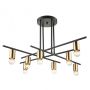 Italux NORMANI MDM3658/8 BK+BRO  Żyrandol 8x60W/E27