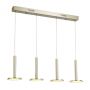 Italux OLIVER MD17033012-4B GOLD  Lampa wisząca 1x60W/LED