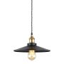 Italux VERDA MDM-3458/1M BK+GD lampa wisząca 1x40W/E27 