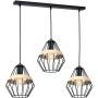 Milagro CLIFF BLACK MLP5525 lampa wisząca 3x60W/E27 IP20 