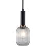 Italux Antiola PND-5588-1M-BK+CL lampa wisząca 1x40W/E27 IP20 