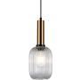 Italux Antiola PND-5588-1M-BRO+CL lampa wisząca 1x40W/E27 IP20 
