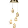 Italux Huelto PND-22112132-5A-CHPN lampa wisząca 5x24W/LED IP20 3000K