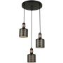 Italux Restenza PND-2439-3-BK lampa wisząca 3x40W/E27 IP20 
