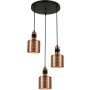 Italux Restenza PND-2439-3-COP lampa wisząca 3x40W/E27 IP20 