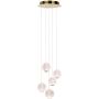 Italux Rosario PND-12220121-5A-GD lampa wisząca 5x21W/LED IP20 3200K