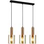 Italux Sardo PND-5581-3-BRO+AM lampa wisząca 3x40W/E27 IP20 