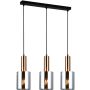 Italux Sardo PND-5581-3-BRO+SG lampa wisząca 3x40W/E27 IP20 