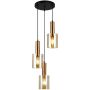 Italux Sardo PND-5581-3A-BRO+AMB lampa wisząca 3x40W/E27 IP20 
