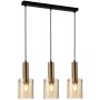 Italux Sardo Rain PND-5581-3-BRO+RNAMB lampa wisząca 3x40W/E27 IP20 
