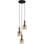 Italux Sardo Rain PND-5581-3A-BRO+RNSG lampa wisząca 3x40W/E27 IP20 