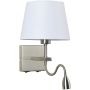 Italux Norte WL-1122-2-BL-SN-RO-WH kinkiet 2x60W, 3W/E27, LED IP20 3000K