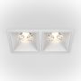 Maytoni Alfa LED DL043-02-15W3K-SQ-W downlight 2x30W/LED 3000K IP20 2250lm