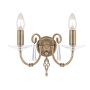 Elstead Lighting AEGEAN AG2 AGED BRASS kinkiet 2x60W/E14 