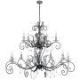 Elstead Lighting AMARILLI AML15 BLK/SILVER żyrandol 15x60W/E14 