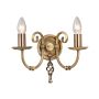 Elstead Lighting ARTISAN ART2 AGD BRASS kinkiet 2x60W/E14 