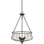 Quoizel Baroness QZS-BNS2818WT lampa wisząca 4x60W/E27  