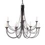 Elstead Lighting CARISBROOKE CB12 BLACK żyrandol 12x60W/E14 