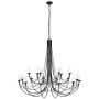 Elstead Lighting CARISBROOKE CB18 BLACK żyrandol 18x60W/E14 